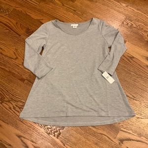 NWT Natori Everywhere Grey Top; Size S